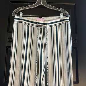 Silk striped pants like new